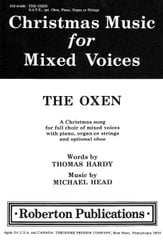Oxen SATB choral sheet music cover